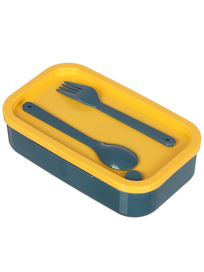 Контейнер ланч-бокс пластик, 1.4 л, 19х11.5х10.5 см, в ассортименте, прямоугольный, Y4-7826