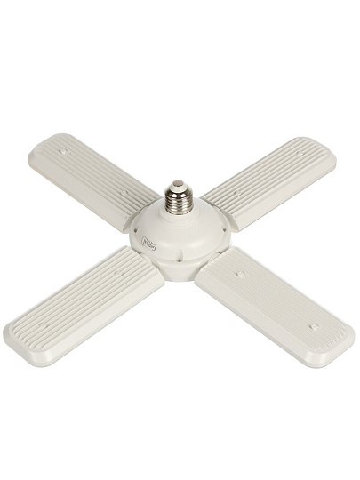 Лампа светодиодная E27, 65 Вт, 230 В, 4000 К, холодный белый свет, General Lighting Systems, GLDEN-HPBR-6, раскладная 4 лопасти, 661619