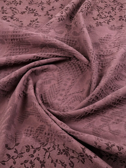 Плед евро, 200х220 см, 100% хлопок, Barkas, Green Days, коричневый, AI-2209005