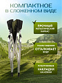 Кресло складное 55х60х82 см, черно-зеленое, ткань, со столиком, 100 кг, Green Days, YTDC024 - фото 3