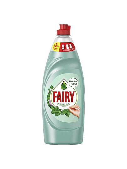Средство для мытья посуды Fairy, Нежные руки Чайное дерево и мята, 650 мл