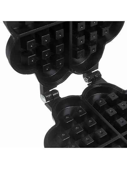 Форма для выпекания вафель металл, 34.5х13 см, антипригарное покрытие, фигурные, Цветок, Y4-8855