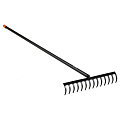 Грабли прямые, 14 зуб, сталь, 36 см, Fiskars, Solid, садовые, черенок алюминиевый, 1016036 - фото 2