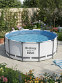 Бассейн каркасный Bestway, 366х122 см, Steel Pro Max, 56420BW, фильтр-насос, лестница, тент, 10250 л, ремкомплект - фото 6