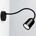 Светильник бра General Lighting Systems, Чтец, 50 Вт, GU10, на 1 лампочку, IP20, 40х8х8 см, на гибком основании, черный, 661931