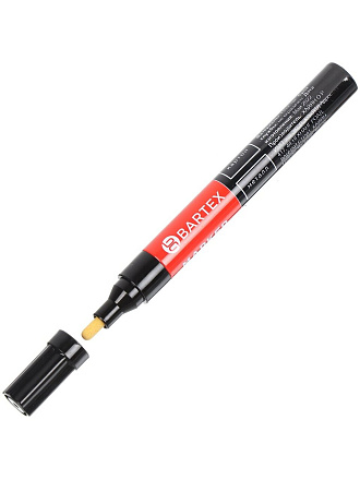 Маркер красящий по картону, металлу, пластику, стеклу, черный, Bartex