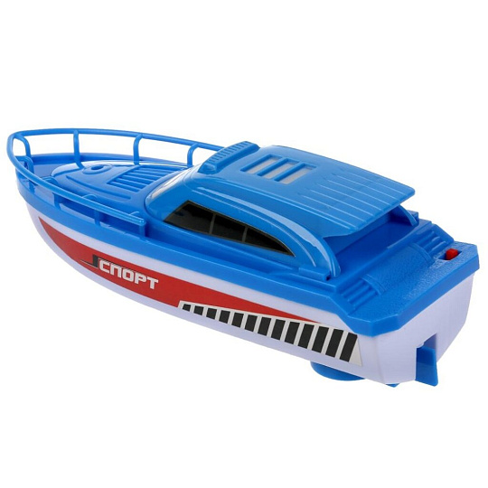 Катер игрушечный Технодрайв, Турбо, 25х26х7.5 см, блистер, пластик, B1803054-R, синий