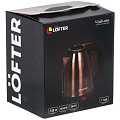 Чайник электрический Lofter, ZJ-A101-brn, коричневый, 1.8 л, 1500 Вт, скрытый нагревательный элемент, алюминий - фото 7