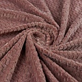 Плед 2-спальный, 180х200 см, велсофт жаккард, 100% полиэстер, Cleo, Роял плюш, мокко, 180/003-RP/CL - фото 5