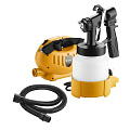 Краскопульт электрический, Deko, DKSG800 HVLP, 0.8 кВт, 0.8 л, 100 DIN/сек, с нижним бачком, 1.8 мм, 018-1109