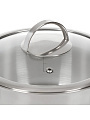 Кастрюля нержавеющая сталь, 2.5 л, крышка стекло, Daniks, Бонн, GS-01319-18CA, индукция - фото 8