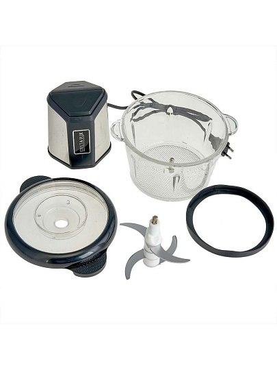 Измельчитель 800 Вт, 2 скорости, емкость чаши 2 л, Delta Lux, DE-7405, черный