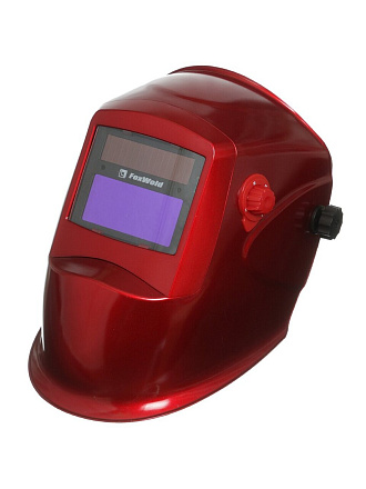 Маска сварщика хамелеон, с ручной регулировкой, FoxWeld, Корунд-2 7100V, 9-13 DIN, красная