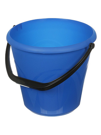 Ведро пластик, 10 л, в ассортименте, хозяйственное, Илан-пласт