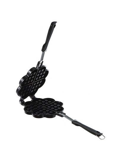 Форма для выпекания вафель металл, 34.5х13 см, антипригарное покрытие, фигурные, Цветок, Y4-8855