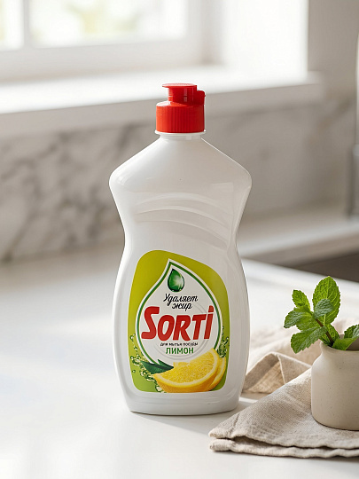 Средство для мытья посуды Sorti, Лимон, 450 мл