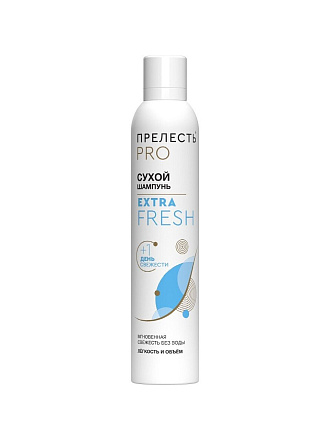 Сухой шампунь Прелесть Professional, Extra Fresh, для всех типов волос, 200 мл