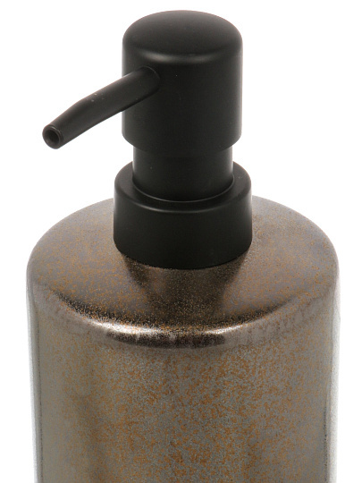 Дозатор для жидкого мыла Бронза/черный, керамика, 7.7x12.4/18 см, BCE1355AA-LD