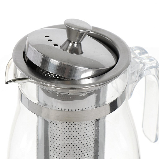 Чайник заварочный стекло, 0.9 л, с ситечком, BF-513(900мл.)