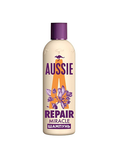 Шампунь Aussie, Repair Miracle, для поврежденных волос, 300 мл