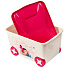 Ящик для игрушек 50 л, на колесах, с крышкой, пластик, 59х38.3х33 см, розовый, Lalababy, Миньоны, LA106611032 - фото 3