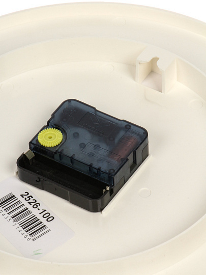 Часы настенные, кварцевые, 25 см, основание белое, круглые, Рубин, Прованс, 2526-100