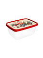 Контейнер пищевой пластик, 0.5 л, красный, прямоугольный, с декором, Homver, Игрушки, 223137406/03