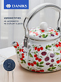 Чайник сталь, эмалированное покрытие, 2.5 л, Daniks, Ягоды, индукция - фото 2