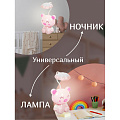 Светильник-ночник Поросенок, настольный, пластик, с USB зарядкой, прозрачный, SPE16769-559-2 - фото 5