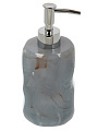 Дозатор для жидкого мыла Гранит сер, полистоун, 7.9x7.9x12/18.2 см, BRE0974AA-LD - фото 3