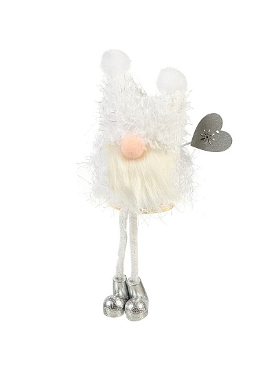 Фигурка декоративная Гномик, 20 см, белая, Y4-8438