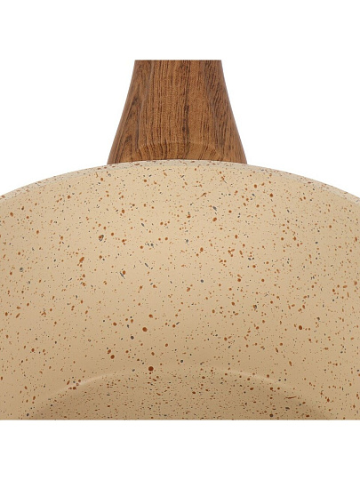 Ковш алюминий, антипригарное покрытие, 1.2 л, пластиковая ручка, индукция, Гурман, Estima, ГМкш161 ЭБИ, бежевый