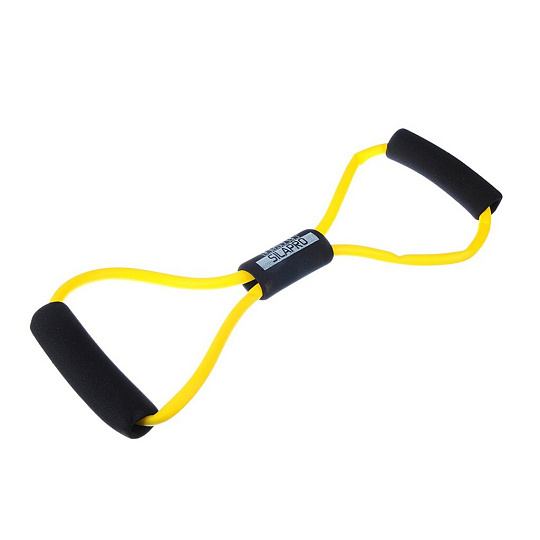 Эспандер для укрепления мышц груди и плечевого пояса, 36 см, латекс, одинарный, в ассортименте, SilaPro, 197003