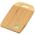 Доска разделочная бамбук, 35х25х1.5 см, с ручкой, прямоугольная, Катунь, КТ-ДР-156