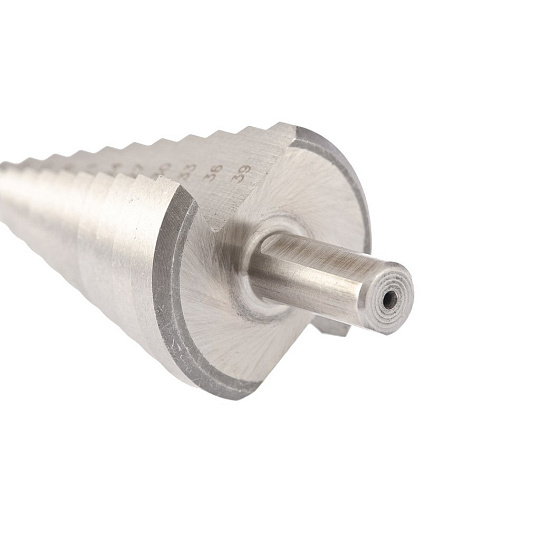 Сверло ступенчатое, 4-6-9-12-15-18-21-24-27-30-33-36-39мм, Р6М5, трехгр. хвостовик, Барс, 72363