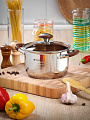Кастрюля нержавеющая сталь, 2.8 л, крышка стекло, Daniks, Веллингтон, GS-01415-18CA, серебристая, индукция - фото 8