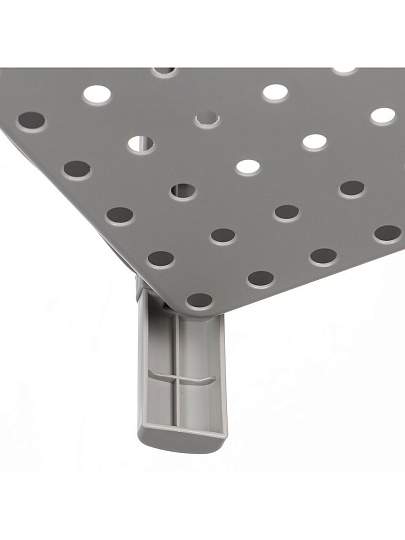 Полка универсальная, пластик, 2 секции, 36.5х23х40.5 см, серая, SPE-M-ZX22-1