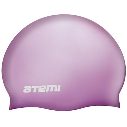 Шапочка для плавания Atemi, силикон (массаж.), сиреневая, DC504, 00000136603