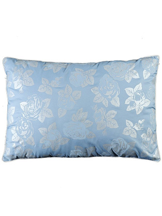 Подушка 50 х 68 см, гусиный полупух, Лаки, чехол 100% хлопок, кант, средняя, Бел-Поль, ПГл-57сб