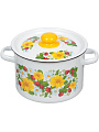 Кастрюля эмалированная сталь, 4.5 л, крышка сталь, СтальЭмаль, 1с17с, в ассортименте, индукция - фото 8