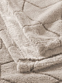 Плед 180*200 см, микрофибра, 100%пэ, 280г, Silvano, Геометрия, серо-бежевый - фото 4