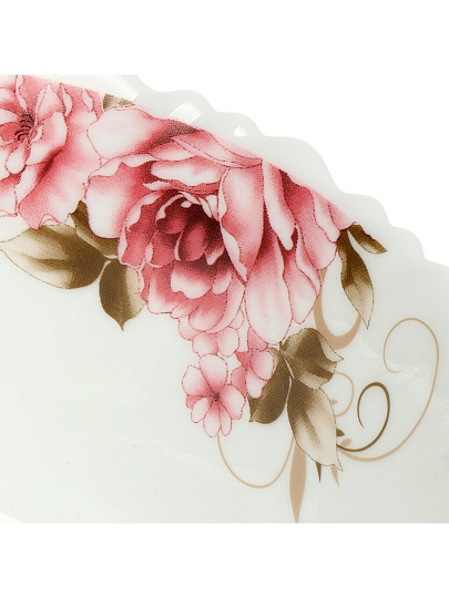 Салатник стеклокерамика, круглый, 23х9 см, 2 л, Анжелика, Daniks, BY13LTW90