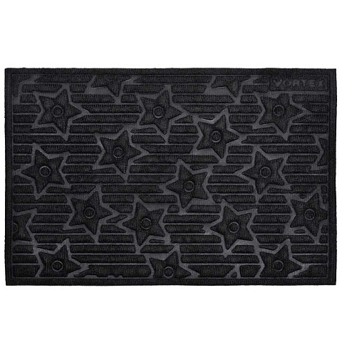 Коврик грязезащитный, 40х60 см, прямоугольный, черный, 3D Greek, Vortex, 20102