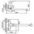 Смеситель для ванны, Frap, с картриджем, хром, F2204 - фото 7