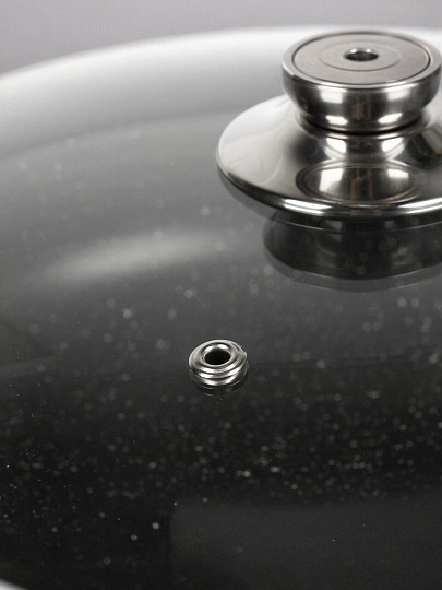 Жаровня алюминий, 26 см, 3 л, антипригарное покрытие, Горница, Гранит, ж2611аг, с крышкой