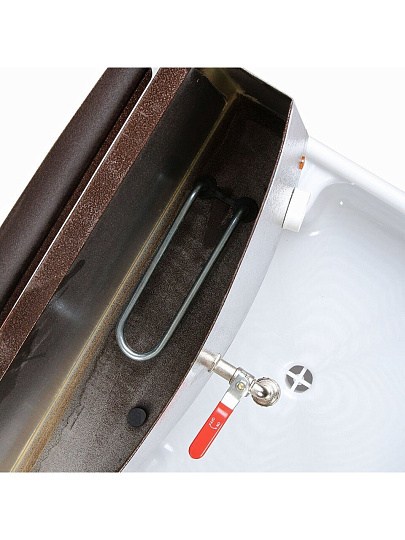 Умывальник металл, с водонагревателем, с мойкой, пластик, Акватекс, 20 л, медь