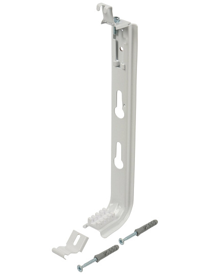 Кронштейн для панельного радиатора, 300 мм, настенный, регулируемый, к 9.3, СантехКреп, 1.1.3.2.