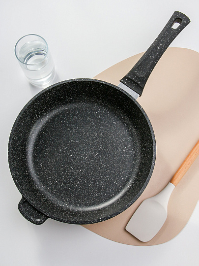 Сковорода литой алюминий, 28 см, антипригарное покрытие, Горница, Гранит, с2851аг