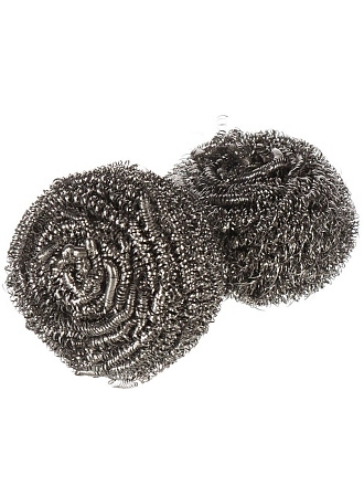 Мочалка для посуды металл, 2 шт, Lomberta, 721598