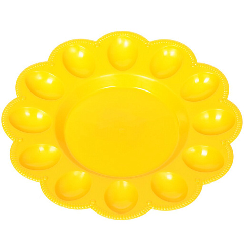 Тарелка пластик, для пасхальных яиц, круглая, солнечная, Berossi, ИК 22134000